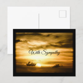Vreedzame Zonsondergang Condoleance- of Sympathiek Briefkaart