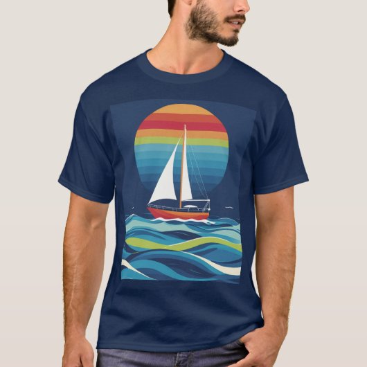 Vreedzame zonsondergang! t-shirt (Voorkant)