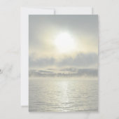 Vreedzame zonsopgang herdenkingsviering of religie kaart (Achterkant)