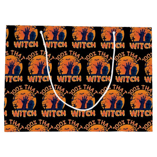 Vreemd 100% die heks Halloween Groot Cadeauzakje (Achterkant)