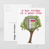 Vreemd 12 dagen kerstpatrijs in een perenboom feestdagenkaart (Voorkant / Achterkant)