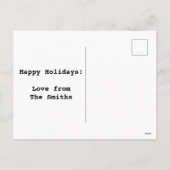 Vreemd 12 dagen kerstpatrijs in een perenboom feestdagenkaart (Achterkant)