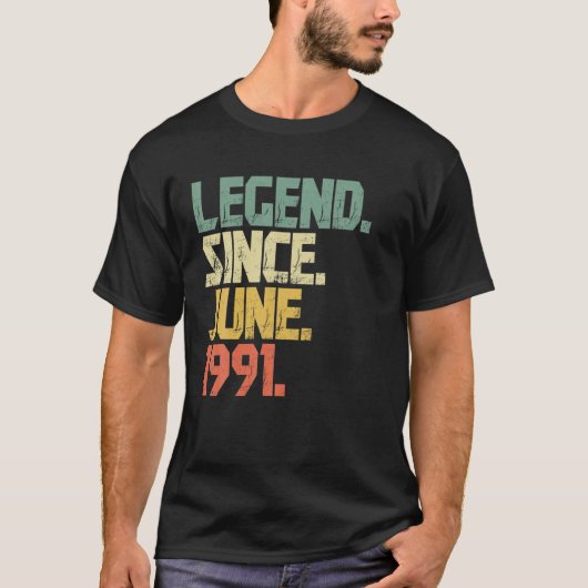Vreemd 30 jaar oude Mannen sinds juni 1991 T-shirt (Voorkant)