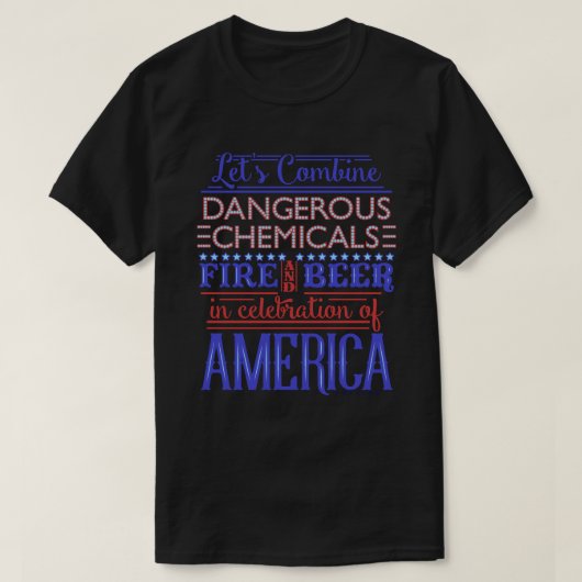 Vreemd 4 juli Onafhankelijkheid Beer Fireworks Dar T-shirt (Design voorkant)
