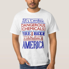 Vreemd 4 juli Onafhankelijkheidsdag Beer Fireworks T-shirt