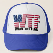 Vreemd 4 juli, WTF Wave the Flag Trucker Pet (Voorkant)