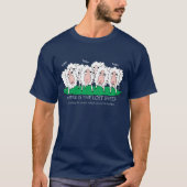 Vreemd afbeelding waar het verloren schaap is t-shirt (Voorkant)