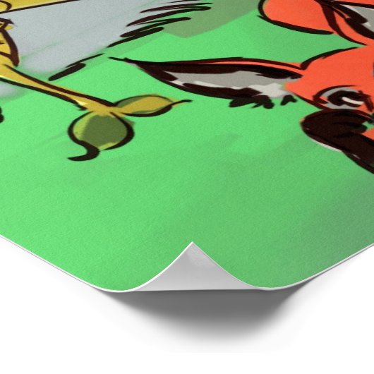 Vreemd Beer - Poster klimaatverandering (Hoek)