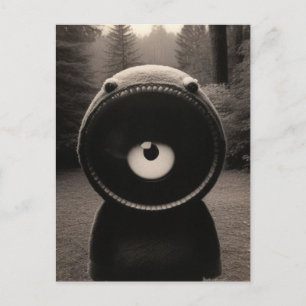 Vreemd Bizar Bos Wezen Halloween Briefkaart