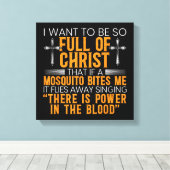 Vreemd Christelijk religieus dienaar van God gelov Canvas Afdruk (Insitu (Houten vloer))