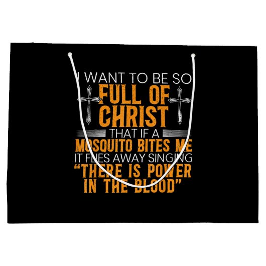 Vreemd Christelijk religieus dienaar van God gelov Groot Cadeauzakje (Achterkant)