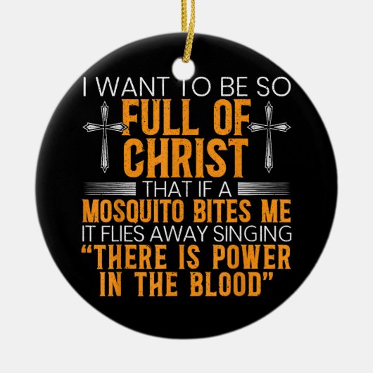 Vreemd Christelijk religieus dienaar van God gelov Keramisch Ornament (Voorkant)