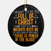 Vreemd Christelijk religieus dienaar van God gelov Keramisch Ornament (Links)