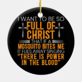 Vreemd Christelijk religieus dienaar van God gelov Keramisch Ornament (Achterkant)