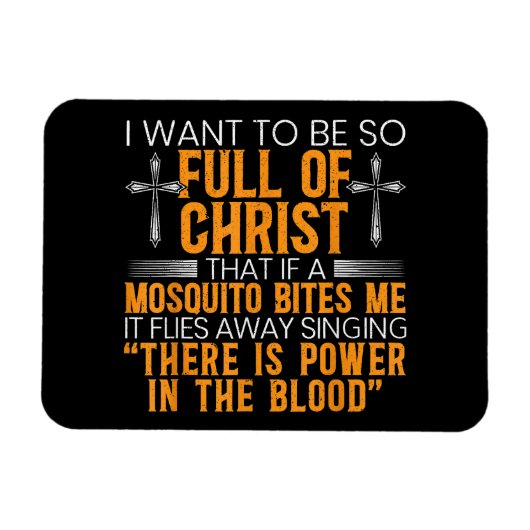 Vreemd Christelijk religieus dienaar van God gelov Magneet (Horizontaal)