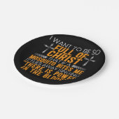 Vreemd Christelijk religieus dienaar van God gelov Papieren Bordje (Gekanteld)