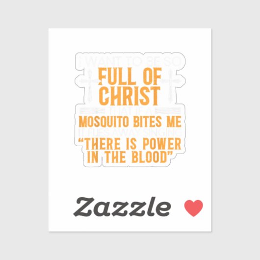 Vreemd Christelijk religieus dienaar van God gelov Sticker (Vel)