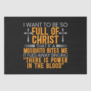 Vreemd Christelijk religieus dienaar van God gelov Tissuepapier