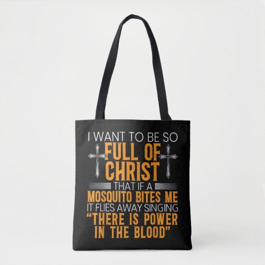 Vreemd Christelijk religieus dienaar van God gelov Tote Bag (Voorkant)