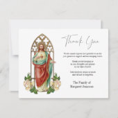 Vreemd condoleances Jezus Religieuze Bedankkaart (Voorkant)