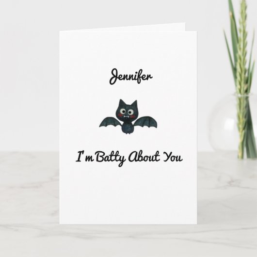 Vreemd dat ik het over jou heb, Valentijn met naam Kaart (Voorkant)