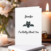 Vreemd dat ik het over jou heb, Valentijn met naam Kaart