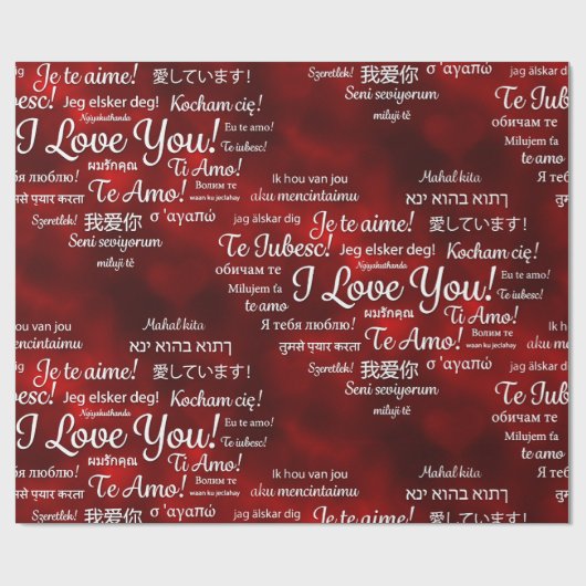 vreemd dat ik van je hou cadeaupapier (Vlak)