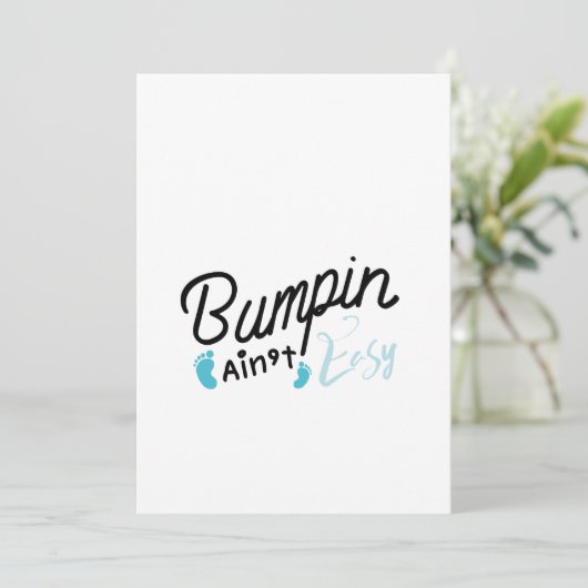 Vreemd dat vader zwanger wordt Moederschap verwach Aankondiging (Staand voorkant)