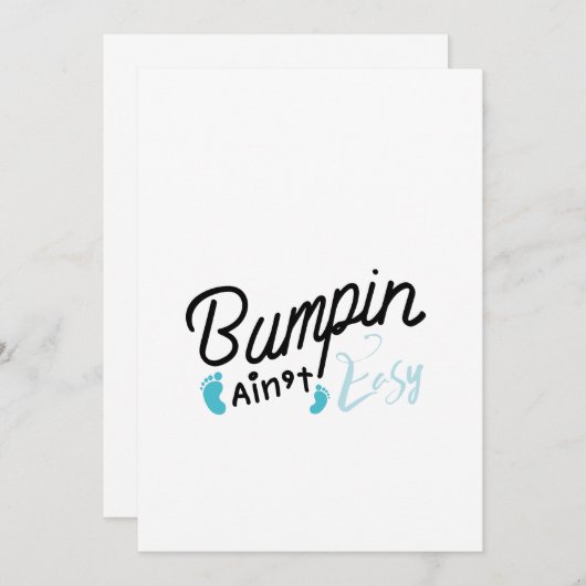 Vreemd dat vader zwanger wordt Moederschap verwach Aankondiging (Voorkant / Achterkant)