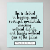 Vreemd dat ze een clothed Quote is Poster (Voorkant)