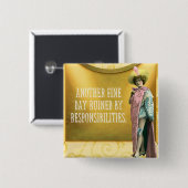 Vreemd door verantwoordelijkheden vierkante button 5,1 cm (Voorkant /achterkant)