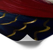 Vreemd Eenvoudig elegant keiharde vacht Poster (Hoek)