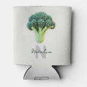 Vreemd elegante minimalistische gehaakte broccoli blikjeskoeler (Voorkant)