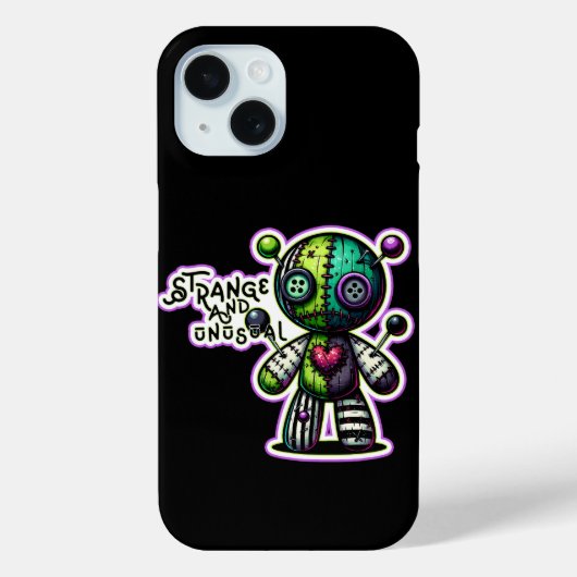 Vreemd en ongebruikelijk paars groen hart voodoo b Case-Mate iPhone case (Achterkant)