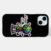 Vreemd en ongebruikelijk paars groen hart voodoo b Case-Mate iPhone case (Achterkant (horizontaal))