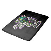 Vreemd en ongewoon Paarse Groene Hart Voodoo Beer Badmat (Gekanteld)