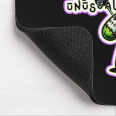 Vreemd en ongewoon Paarse Groene Hart Voodoo Beer Muismat (Hoek)