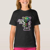 Vreemd en ongewoon Paarse Groene Hart Voodoo Beer T-shirt (Voorkant)