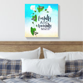 Vreemd en prachtig gemaakt Psalm 139:14 Canvas Afdruk (Insitu (Slaapkamer))