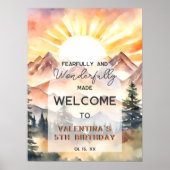 Vreemd en wonderbaarlijk gemaakt Psalm 139 Verjaar Poster (Voorkant)