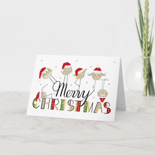 Vreemd gebaar kerstmis kaart (Voorkant)