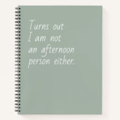 Vreemd geen namiddageres of groen wit notitieboek (Voorkant)