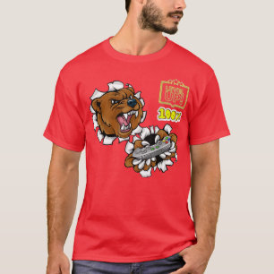 Vreemd genoeg 100 dagen Beer gaming op school T-shirt