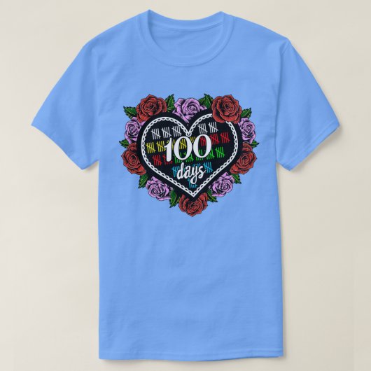 Vreemd genoeg 100 dagen Shirt op school (Design voorkant)