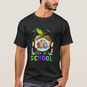 Vreemd genoeg 100 dagen van schoolluipaard die MAS T-shirt