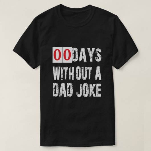 Vreemd genoeg... 100 dagen zonder vader Joke, best T-shirt (Design voorkant)