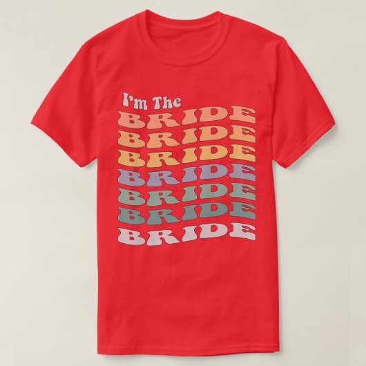 Vreemd genoeg ben ik de Bride Retro Matching Bache T-shirt (Design voorkant)