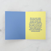 Vreemd genoeg Boston Terrier met Boston Accent Bir Kaart (Binnen)