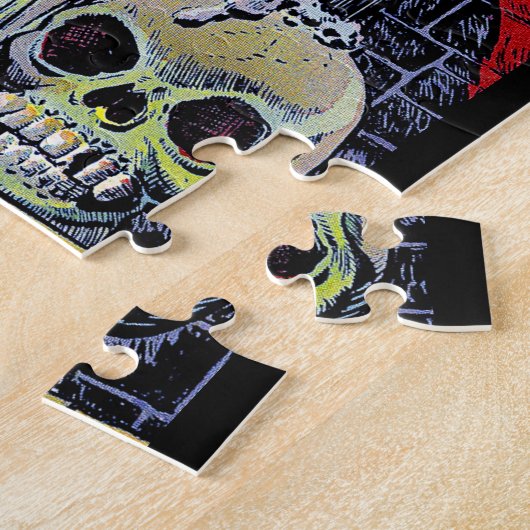 Vreemd genoeg is de enge heks  strips legpuzzel (Zijkant)