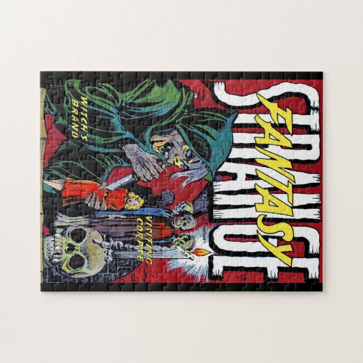 Vreemd genoeg is de enge heks  strips legpuzzel (Horizontaal)